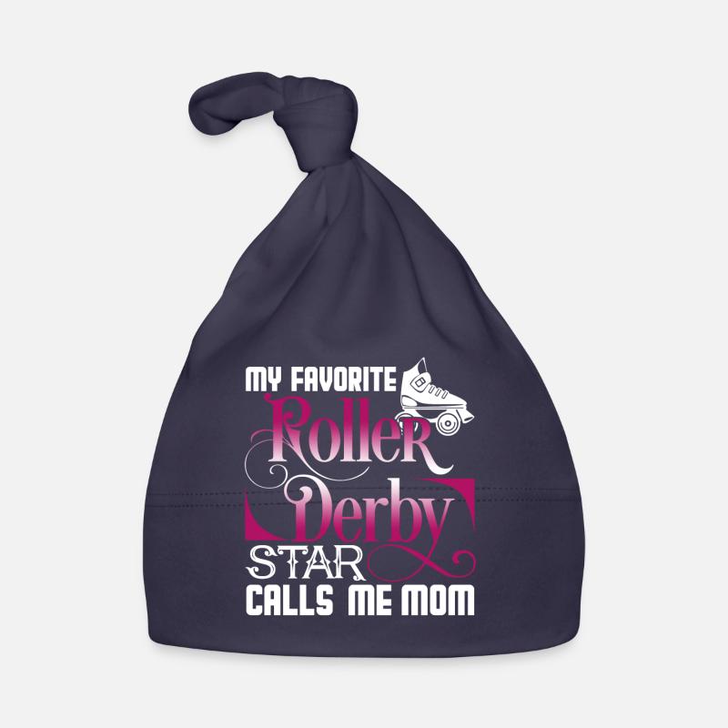 Roller Derby My Roller Derby Star Calls Me Mom Organic Baby Cap