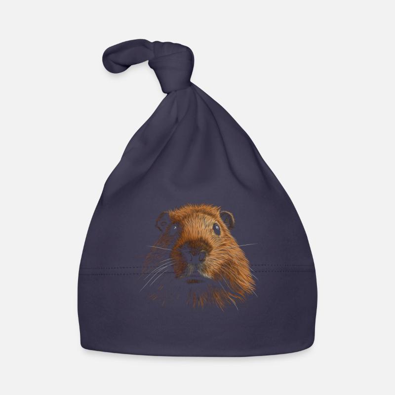 Guinea Pig Funny Gift Organic Baby Cap