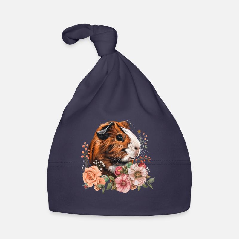 Guinea Pig Funny Gift Organic Baby Cap