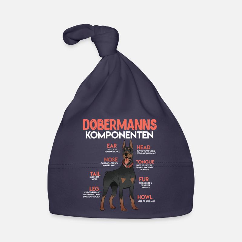 DOBERMANN KOMPONENTEN Anatomie Doberman Baby Bio-Mütze