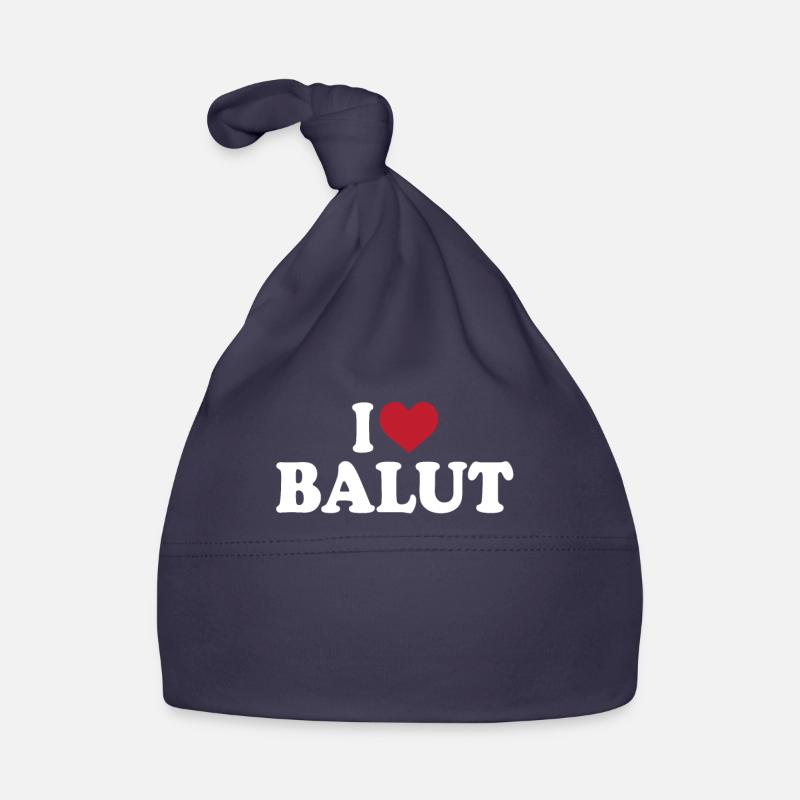 exI Love Balut Organic Baby Cap