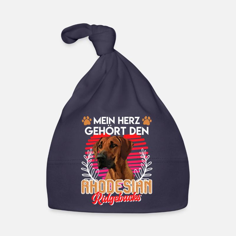 Ridgeback MEIN HERZ GEHÖRT DEN RHODESIAN RIDGEBACK Baby Bio-Mütze