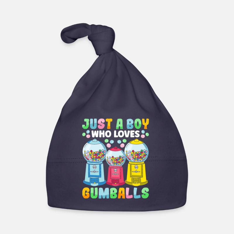 Funny chewing gum machine Organic Baby Cap