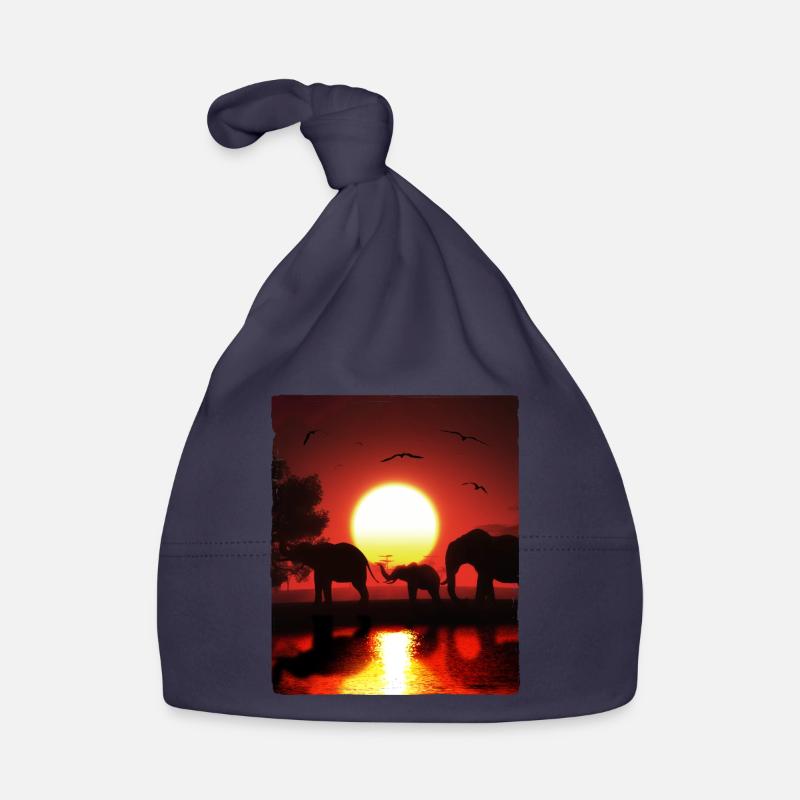 Éléphant Faune Bonnet bio Bébé