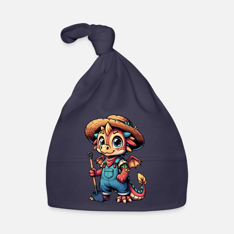 Drache Bauer, Drachenbauer, Bauerndrache Baby Bio-Mütze