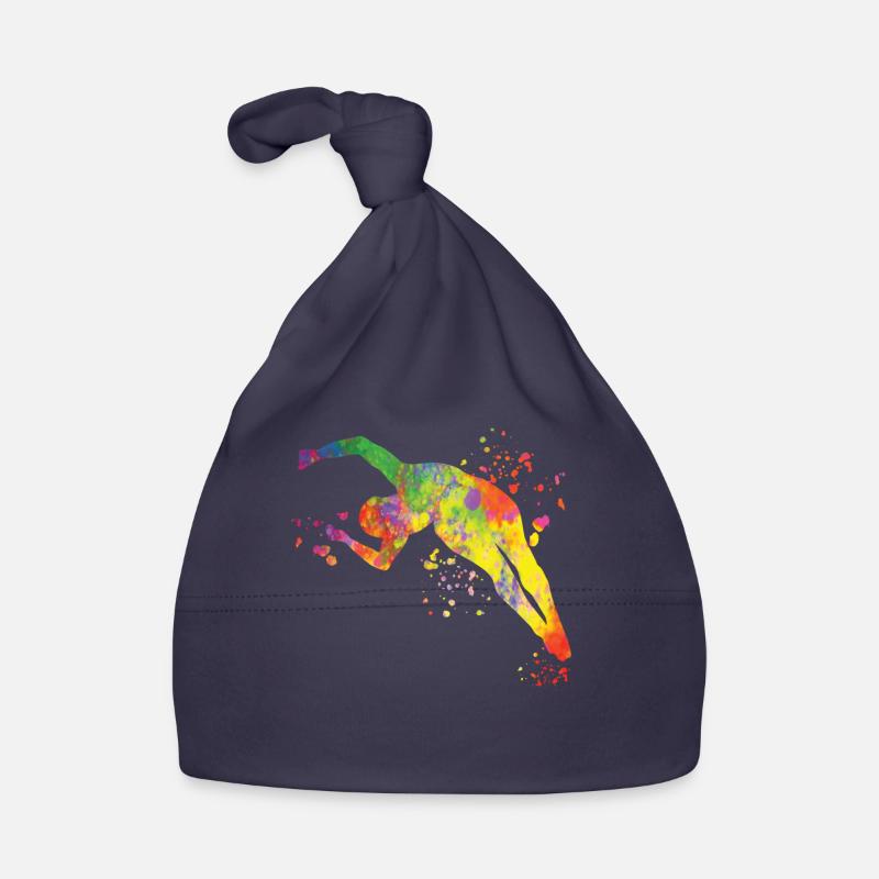 Diving, Synchronized Diving, Artistic Jumping Organic Baby Cap