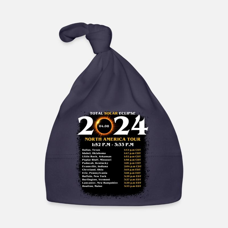 Total Solar Eclipse Totality April 8 2024 North Organic Baby Cap