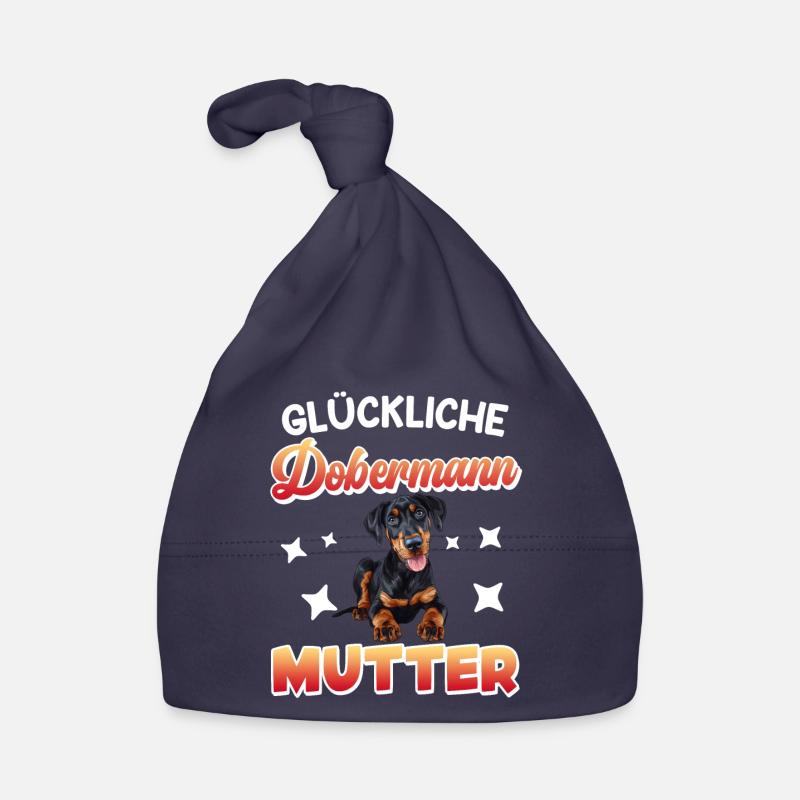 Doberman Frauen GLÜCKLICHE DOBERMANN MUTTER Baby Bio-Mütze