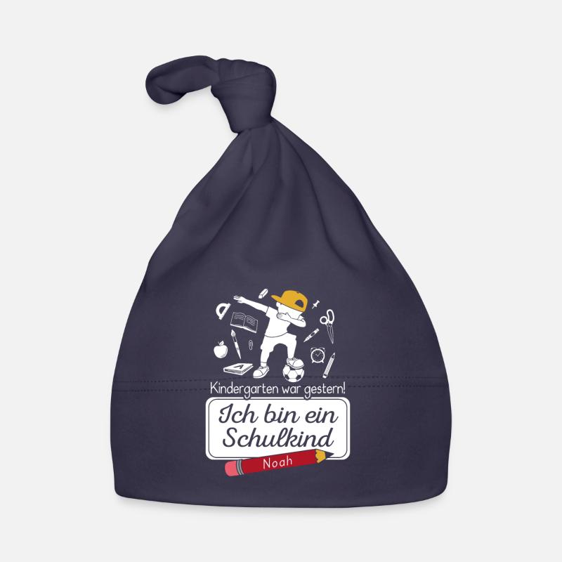 Ich bin ein Schulkind Noah Baby Bio-Mütze