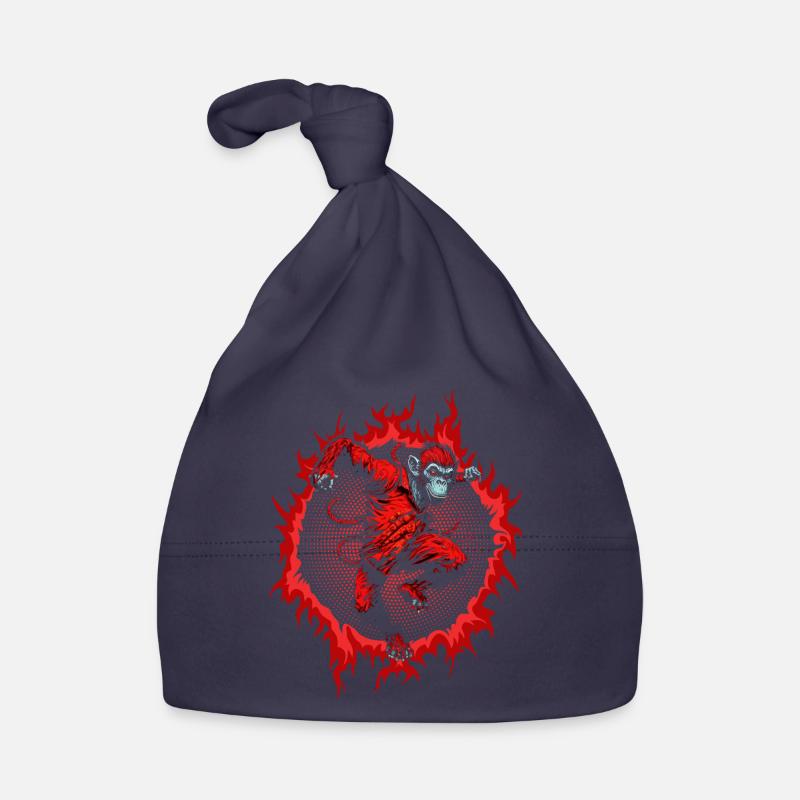 Le singe rouge Bonnet bio Bébé