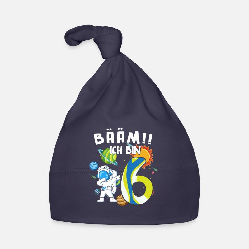 Bääm I'm 6 Astronaut Organic Baby Cap