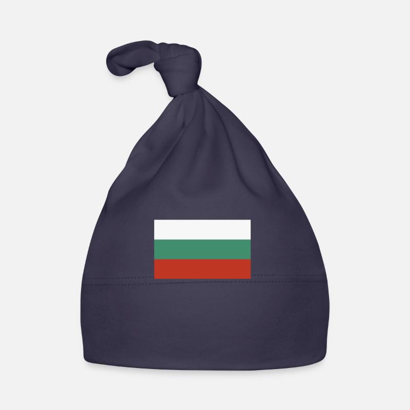 Drapeau de la Bulgarie Bonnet bio Bébé