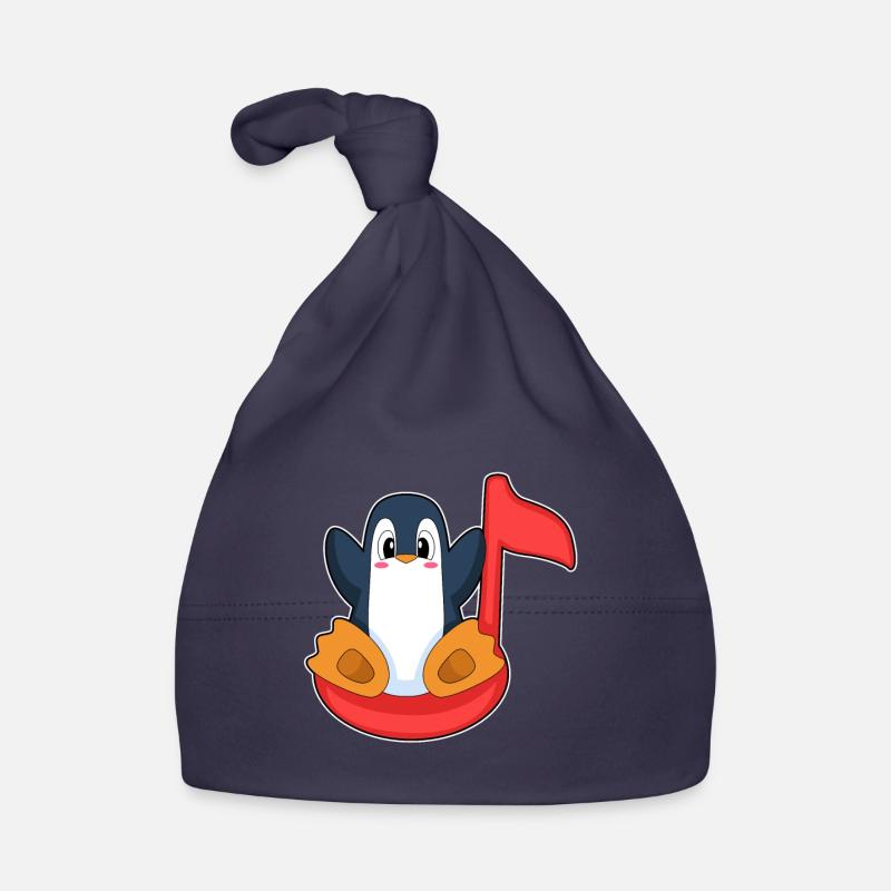 Note musicale du Pingouin Bonnet bio Bébé
