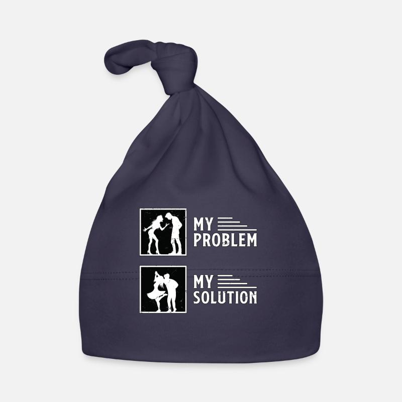 Swing Dancer My Problem My Solution Pictogram Dad Baby Bio-Mütze