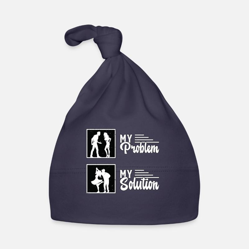 Swing Dancer My Problem My Solution Pictogram Mom Baby Bio-Mütze