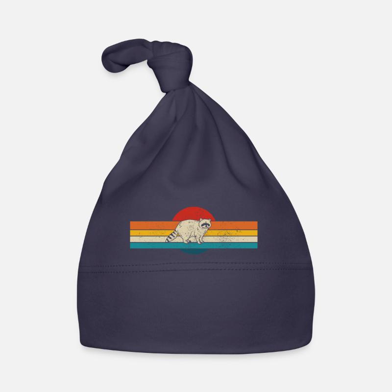 Raccoon Funny Gift Organic Baby Cap