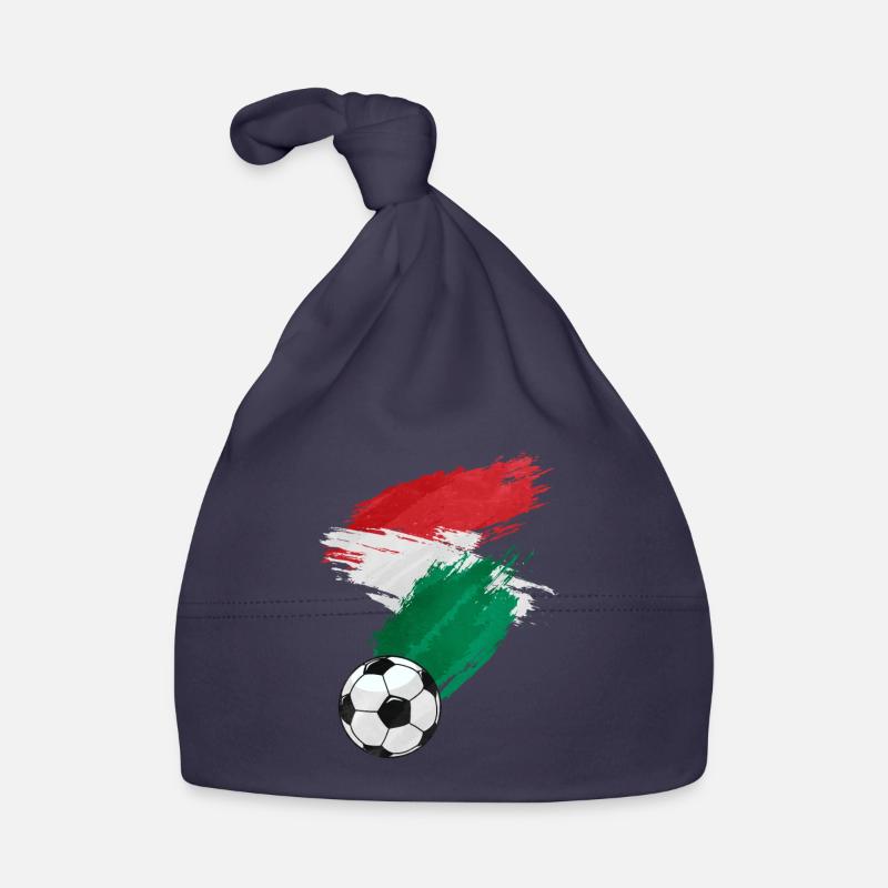 Drapeau de Hongrie Football Bonnet bio Bébé
