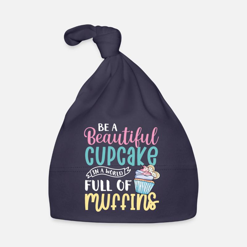 Cupcake Muffin Backen Geschenk Baby Bio-Mütze