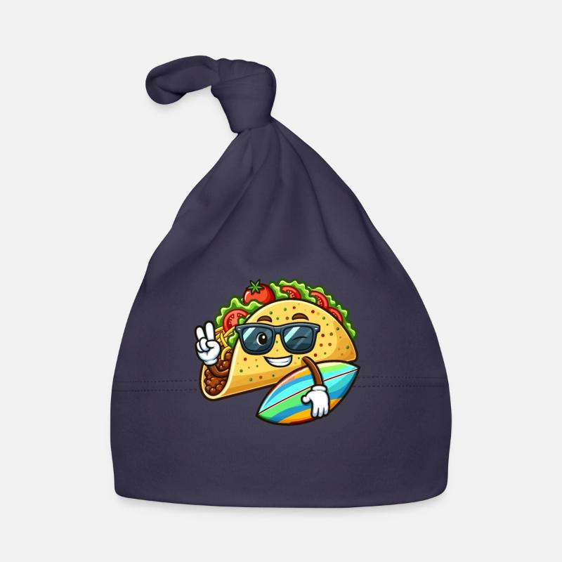 Taco de surf avec lunettes de soleil Bonnet bio Bébé