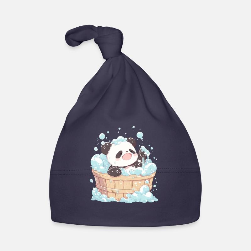 Panda Bear Bubble Bath Japanese Giant Panda Organic Baby Cap