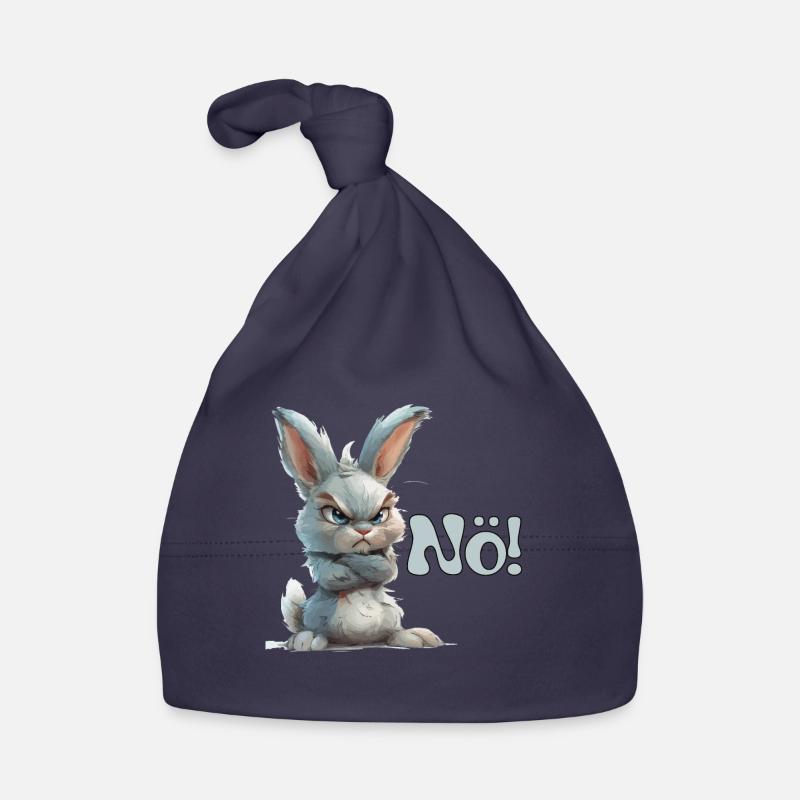 Funny bunny with saying Lower Austria Organic Baby Cap