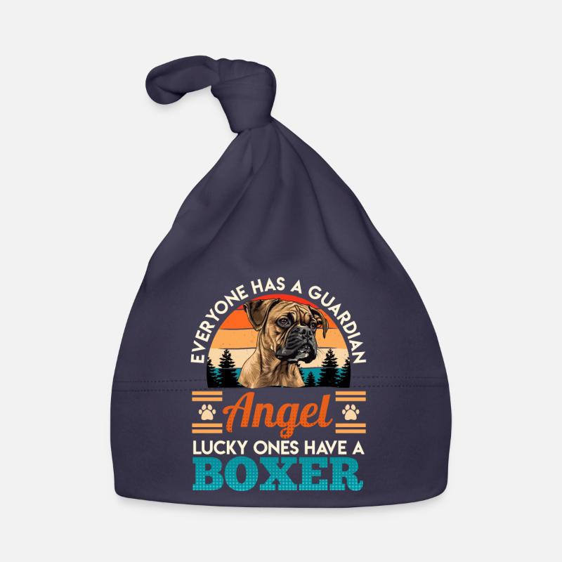 Deutscher Boxer GLÜCKSPILZE HABEN EINEN BOXER Baby Bio-Mütze