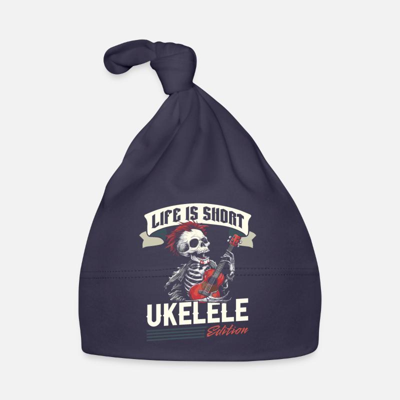 Ukulele - Baby Bio-Mütze - Navy