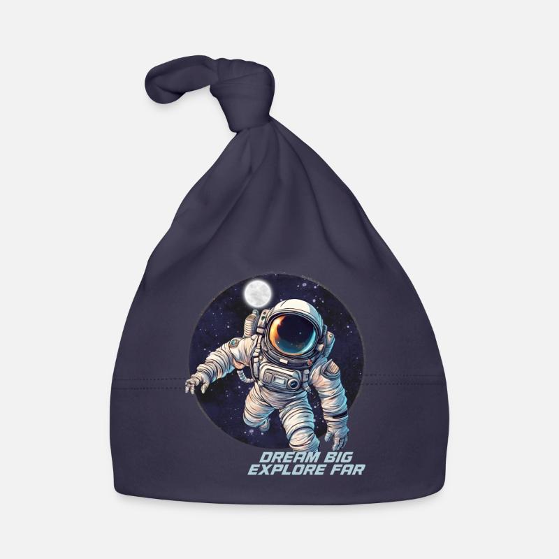 Explorez l'Univers Voyagez avec notre Astronaute! - Bonnet bio Bébé - marine
