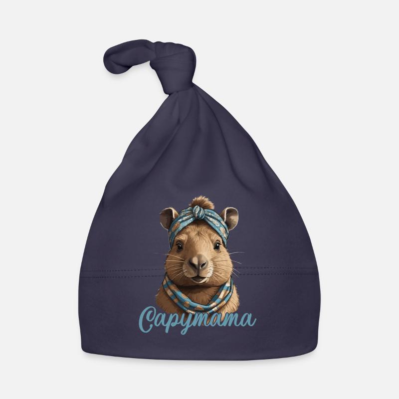 Capymama Lustige Capybara Muttertag Design Baby Bio-Mütze