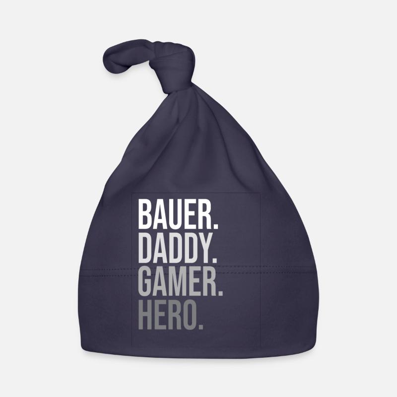 Classique Bauer Daddy Hero Déclaration audacieuse Bonnet bio Bébé