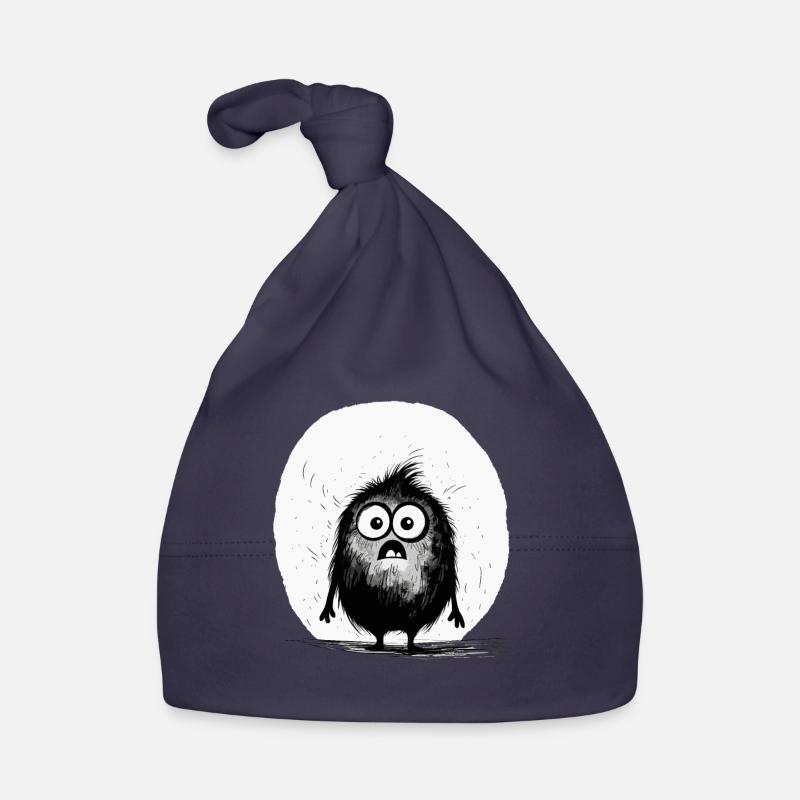Confus Petit Monstre Mignon Effrayant Bonnet bio Bébé