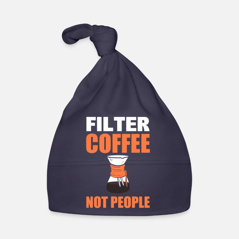Filter Coffee Not People Kellner an der Kaffeebar Baby Bio-Mütze