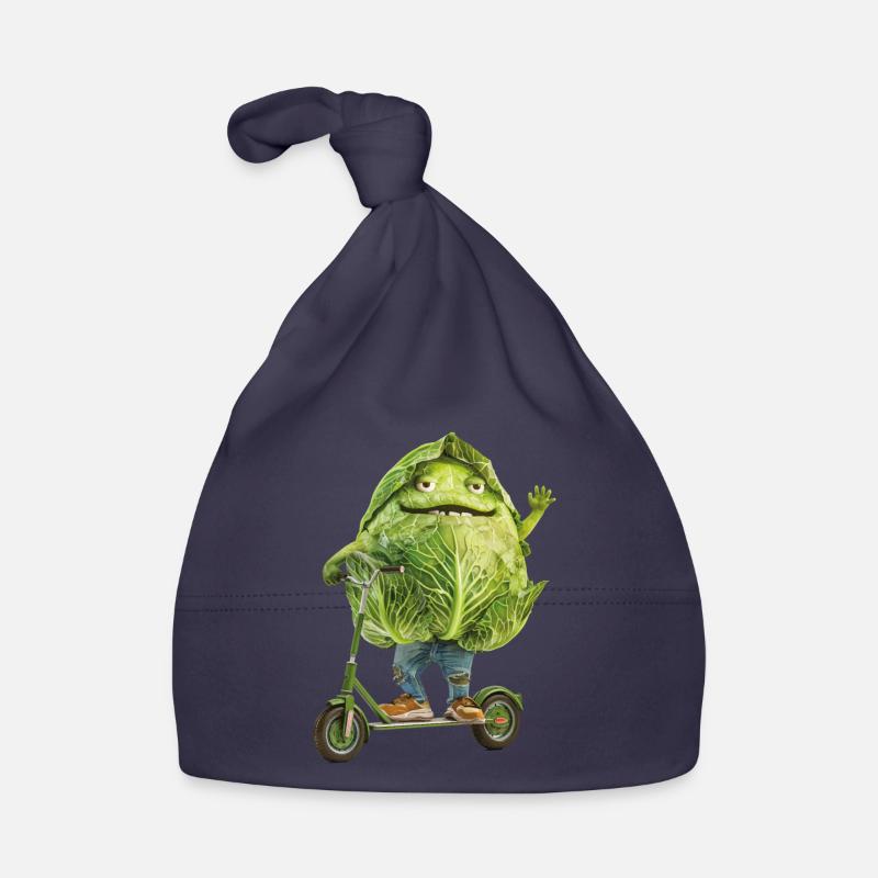 Cabbage Scooter Organic Baby Cap