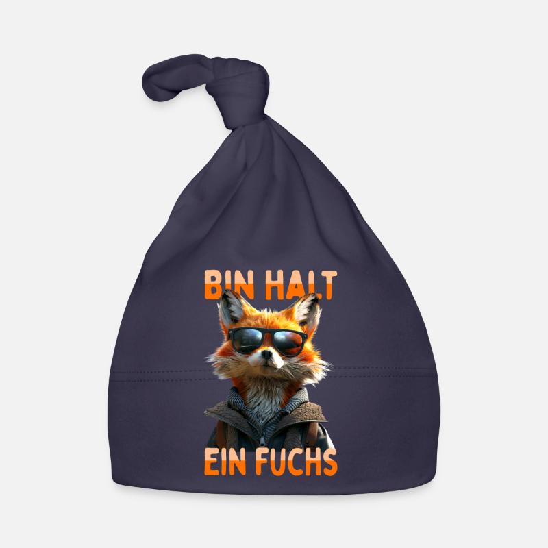 Fox saying I'm just a fox cunning foxes Organic Baby Cap