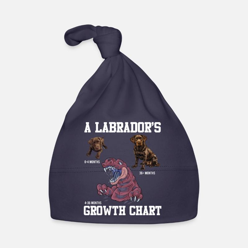 Labrador Lovers Labrador GROWTH CHART Organic Baby Cap