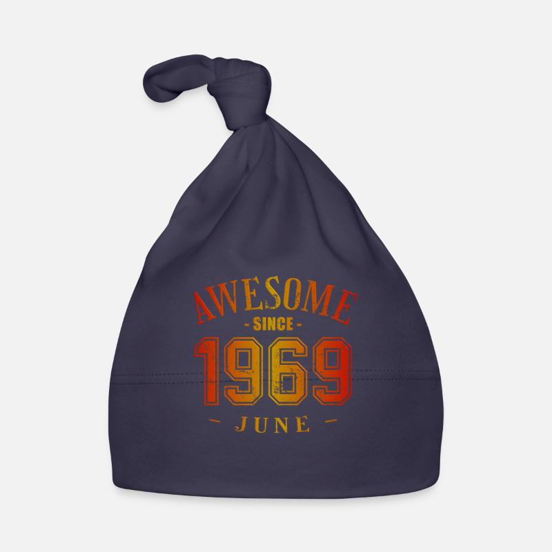 June 1969 - Geburtstag im Juni Awesome Baby Bio-Mütze