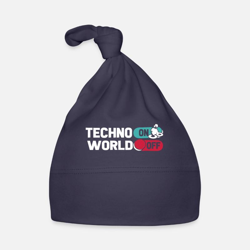 Techno Raver Techno sur World Off Bonnet bio Bébé