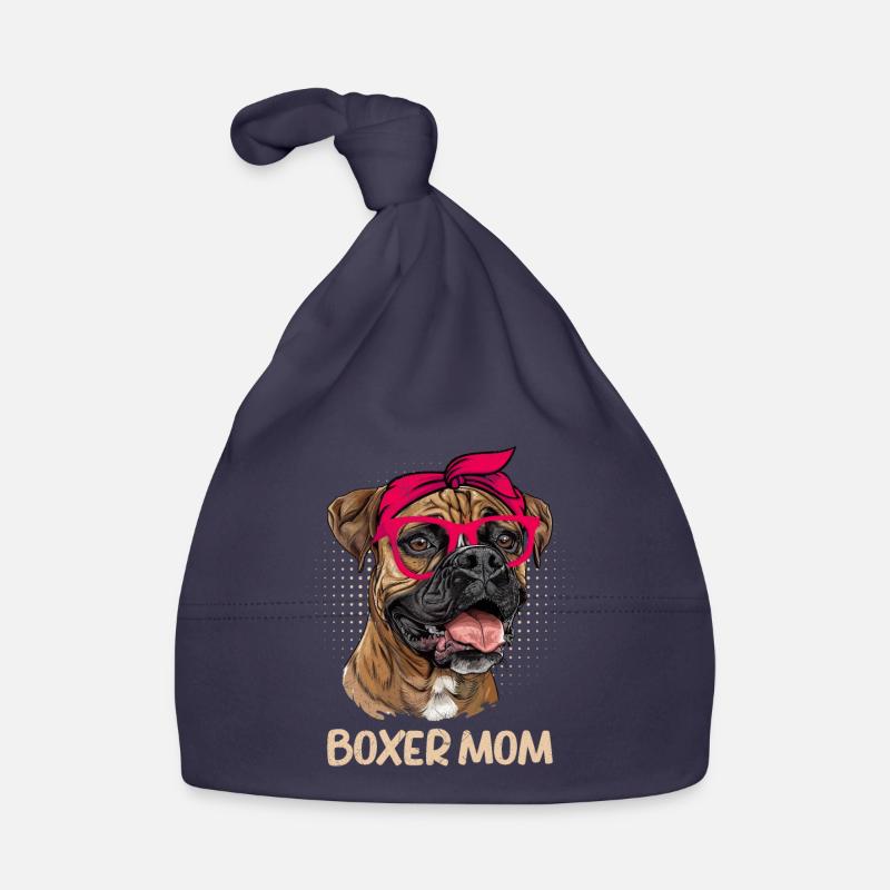 BOXER MAMA Deutscher Boxer Hundemama Boxer Baby Bio-Mütze