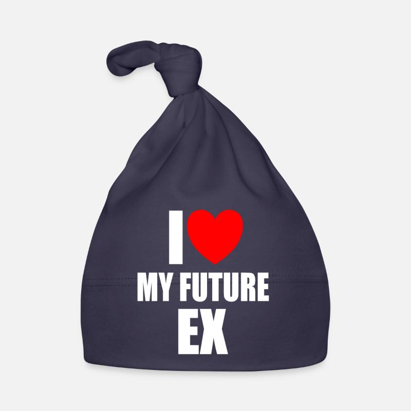 J’aime mon futur ex - Bonnet bio Bébé - marine