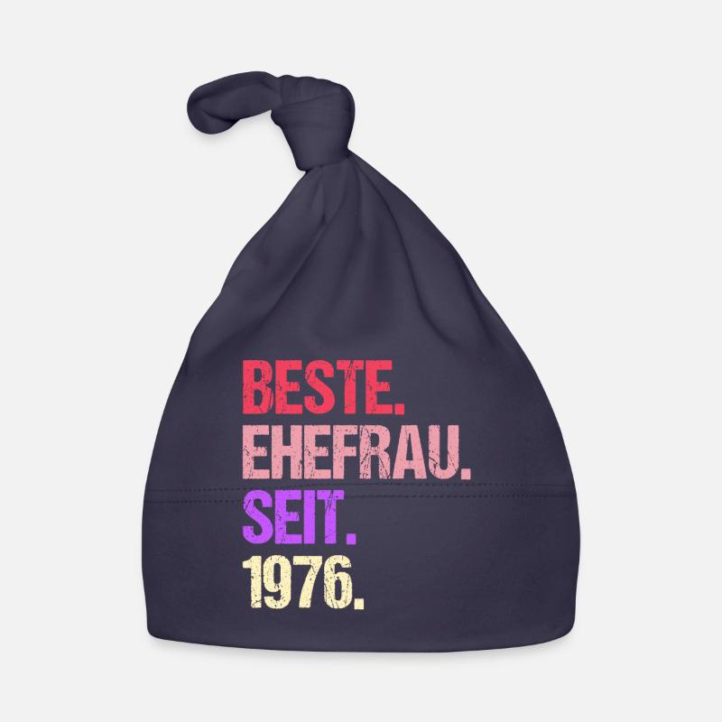 Valentinstag Beste Ehefrau Seit 1976 Baby Bio-Mütze