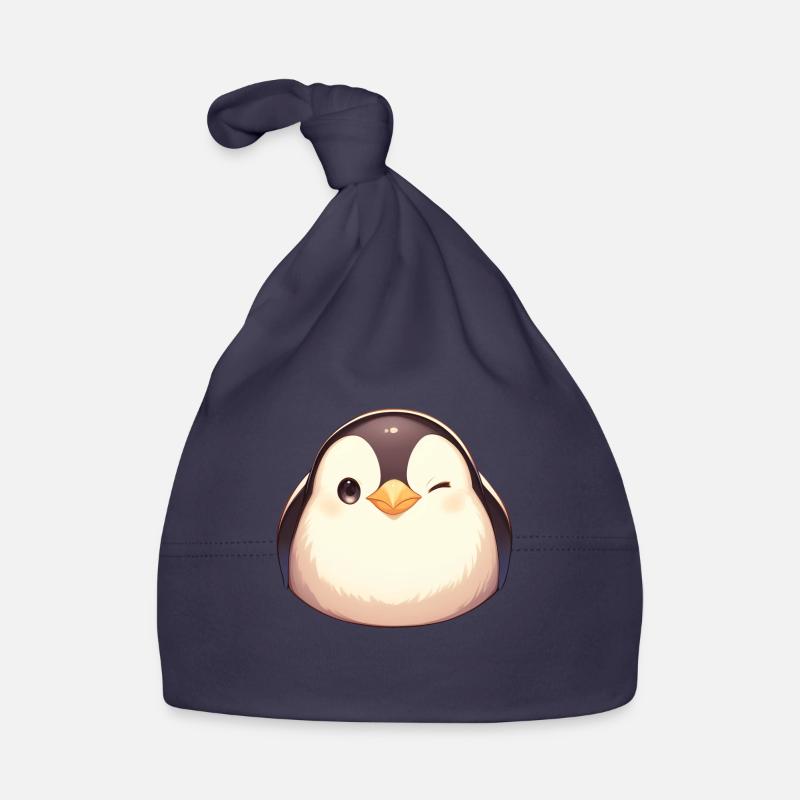 Pinguin Kawaii Pinguin Niedlich Baby Bio-Mütze