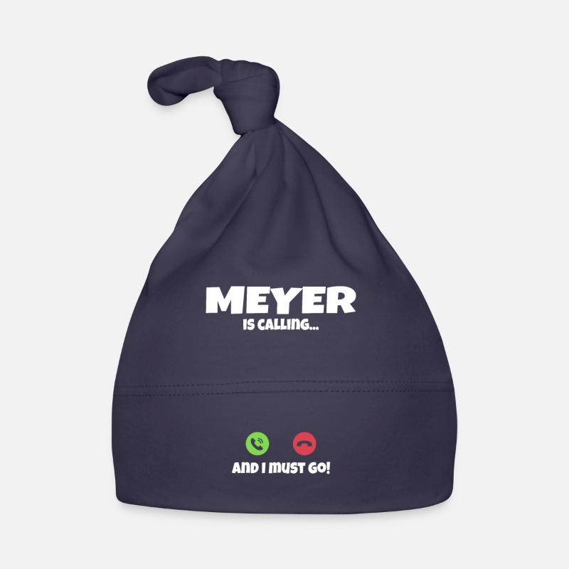 Meyer is calling calls gift idea Organic Baby Cap