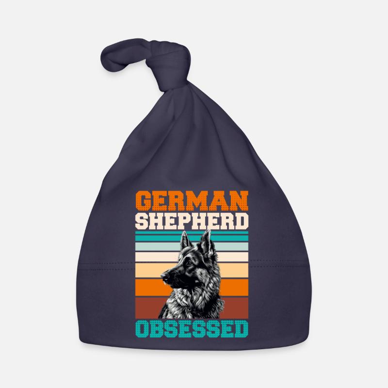 GERMAN SHEPHERD OBSESSED Schäferhund Besitzer Baby Bio-Mütze