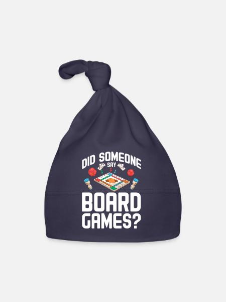 Jeux de société Jeux de société Jeux de nuit Jeux de société Cadeau - Bonnet bio Bébé - marine - Devant
