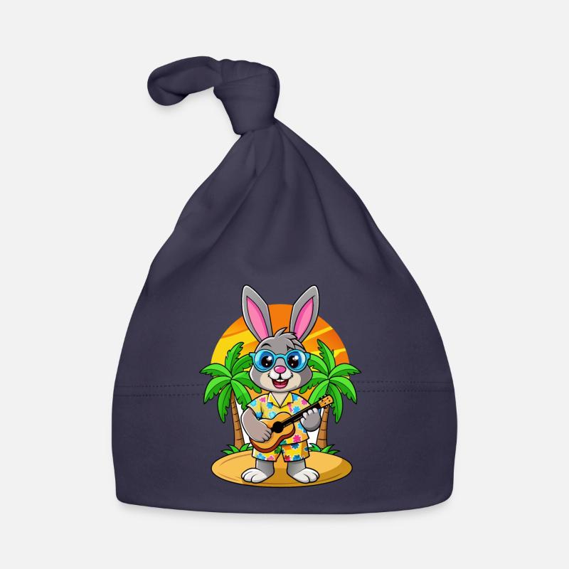 Lunettes de soleil de plage d’été de dessin animé de lapin drôle Bonnet bio Bébé