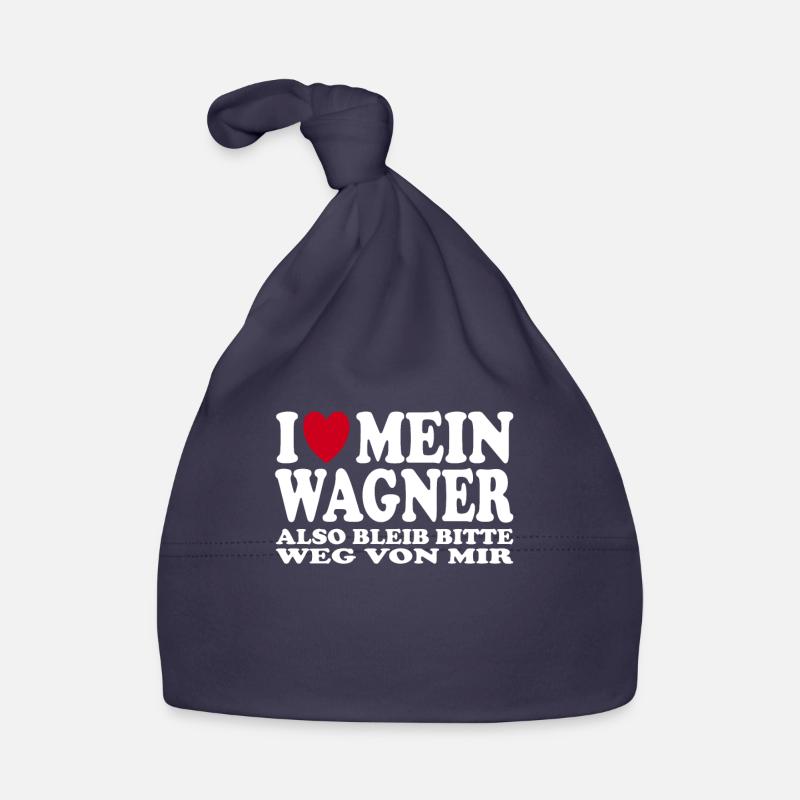 Funny I Love Mein Wagner Statement Baby Bio-Mütze