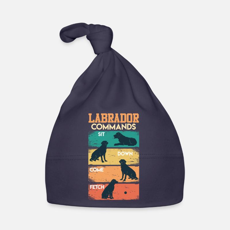 Labrador COMMANDOS Labrador Lover Funny Organic Baby Cap