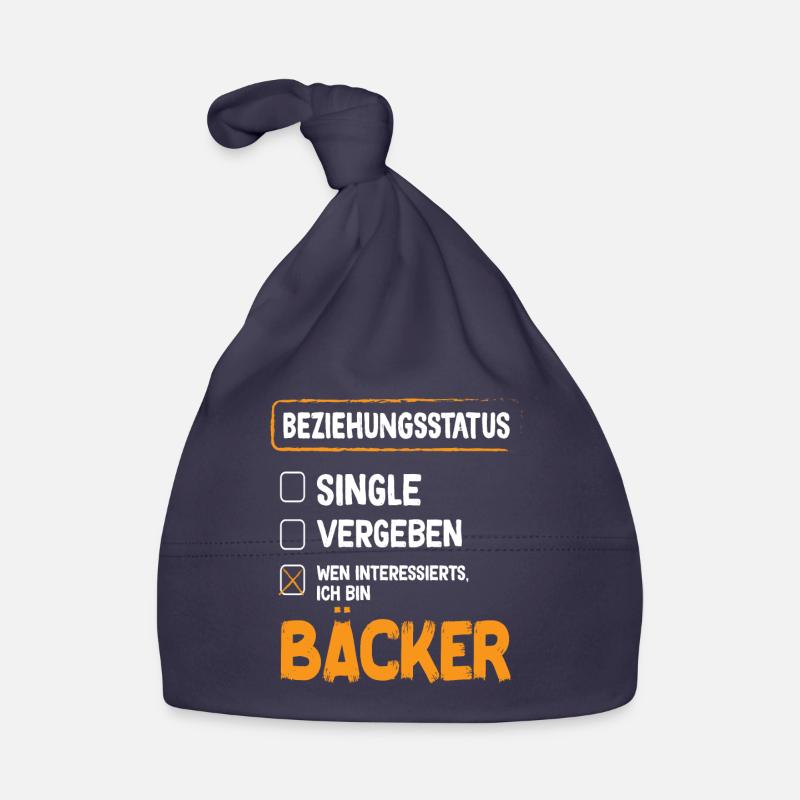 Baker Relationship Status Back Baked Goods Baking Organic Baby Cap