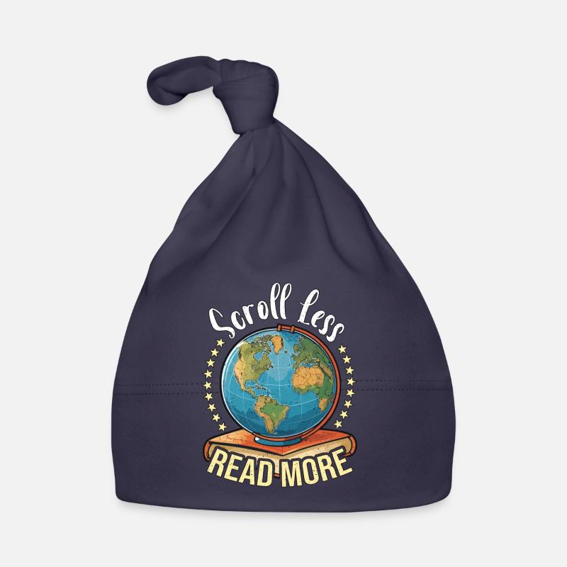 Literature Teacher Scroll Less Read More Reader Organic Baby Cap