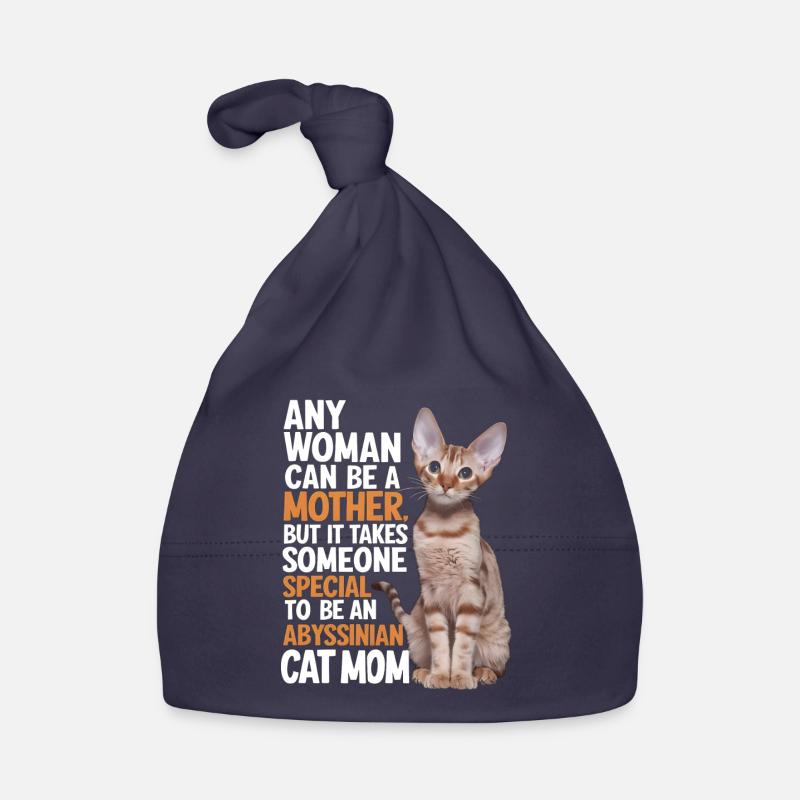 Katze Abessinier Geschenk Baby Bio-Mütze